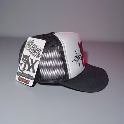 NX hat 🤍🖤❤️