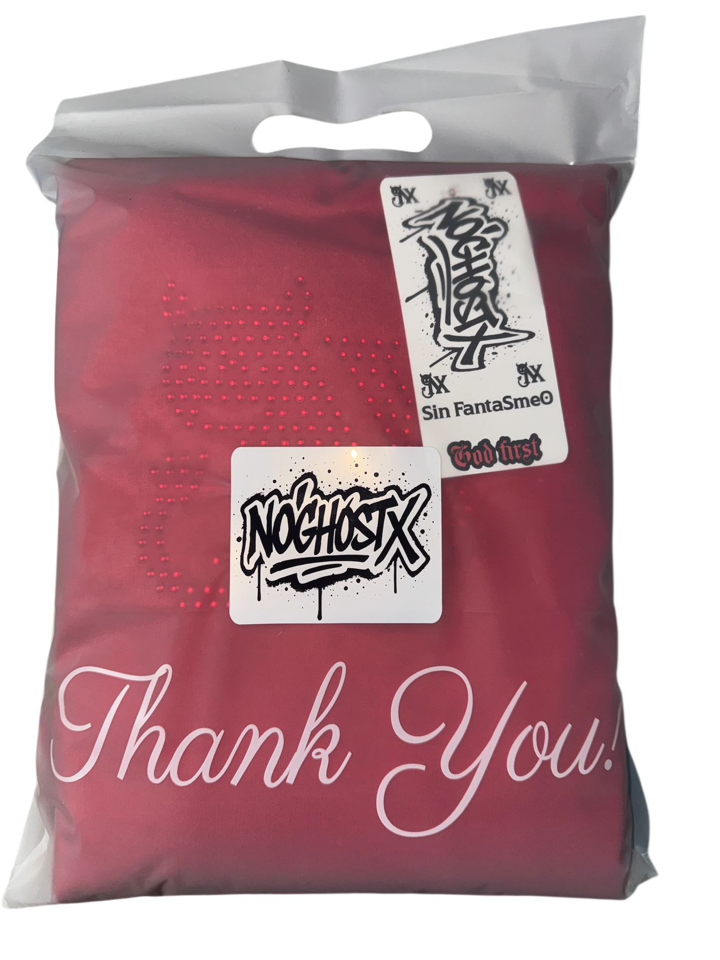 NoghostX “Devil Red Crystal Hoodie” – Edición Limitada